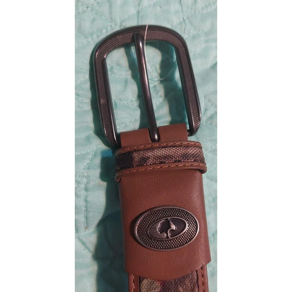 MOSSY OAK Men Belt Genuine Leather XL (42-44),Made In Taiwan, good Condiction.